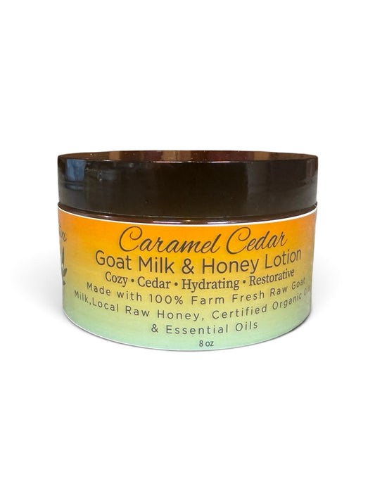 Caramel Cedar Goat Milk & Honey Lotion