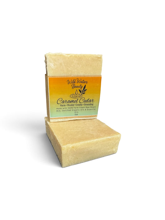 Caramel Cedar Goat Milk Soap